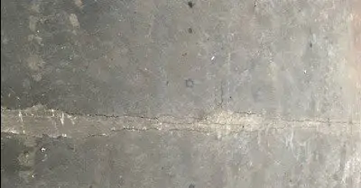 Crack in a stone floor